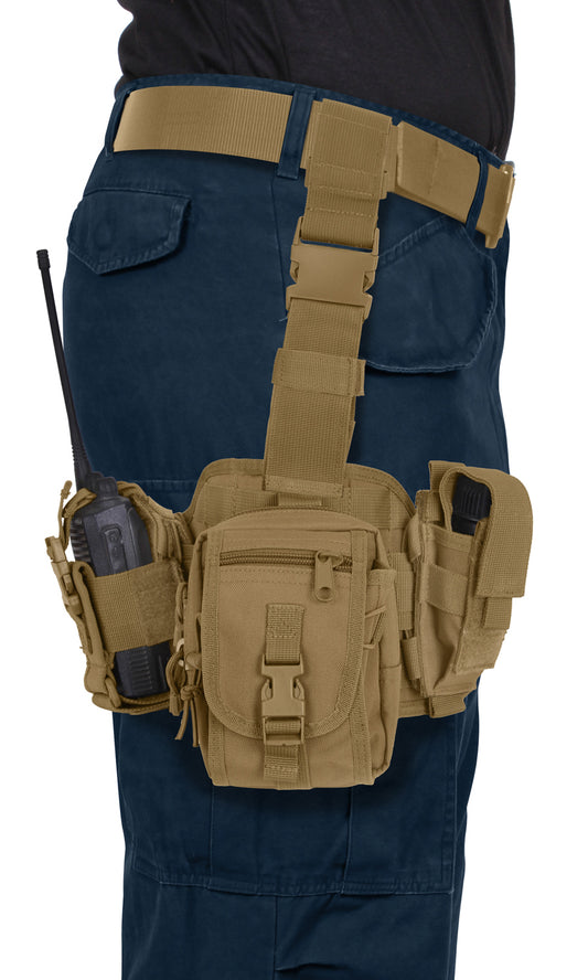 Rothco Drop Leg Utility Rig With 3 Pouches