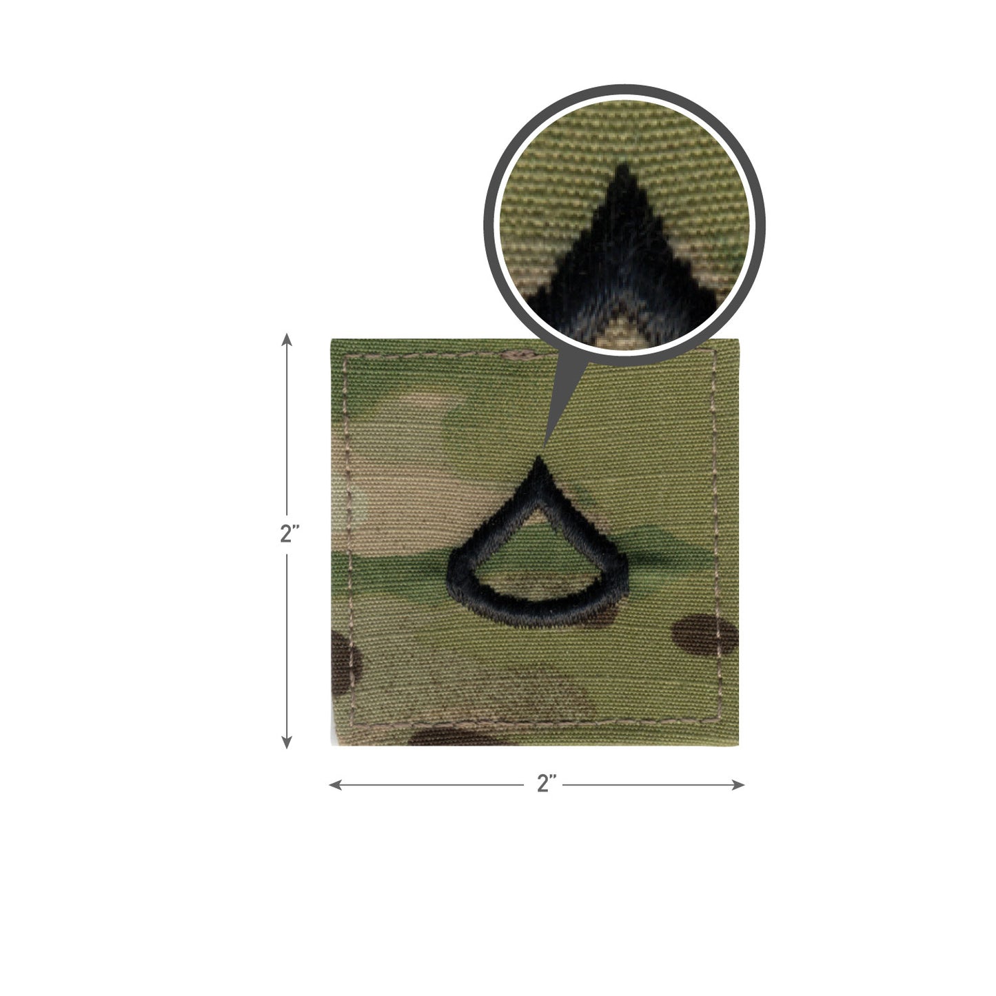 Rothco Official U.S. Made Embroidered Military Rank Insignia - OCP Camo