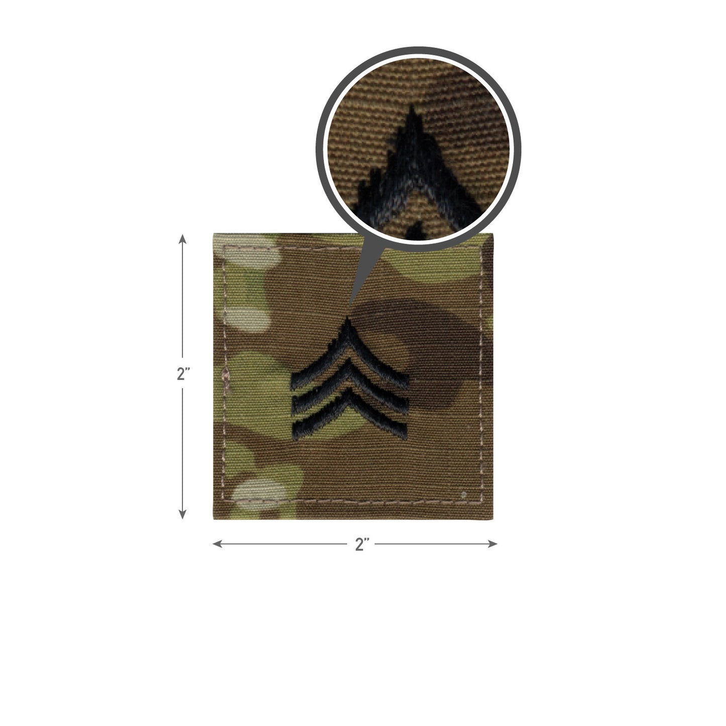 Rothco Official U.S. Made Embroidered Military Rank Insignia - OCP Camo