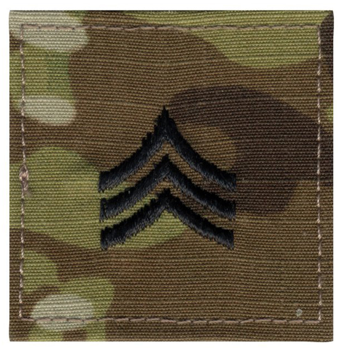 Rothco Official U.S. Made Embroidered Military Rank Insignia - OCP Camo