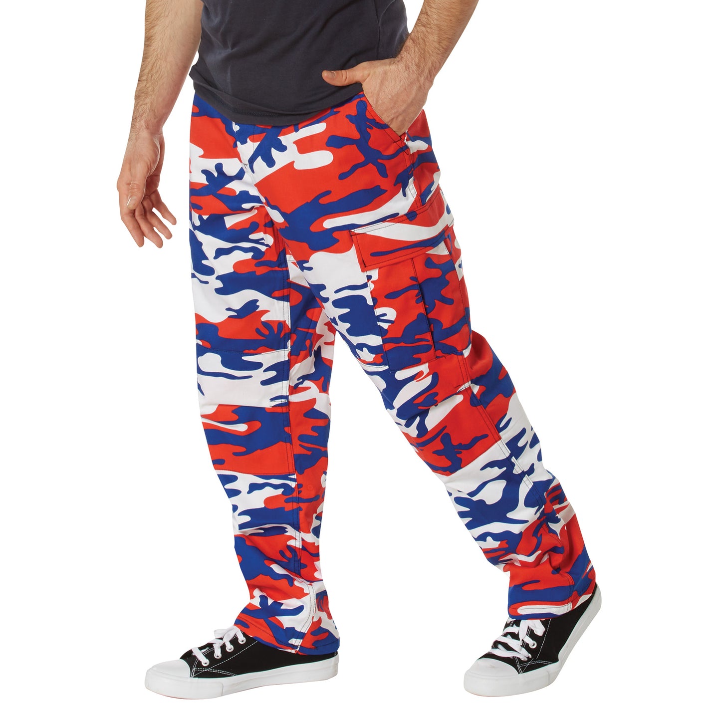 Rothco Color Camo Tactical BDU Pants - Red White and Blue Camo