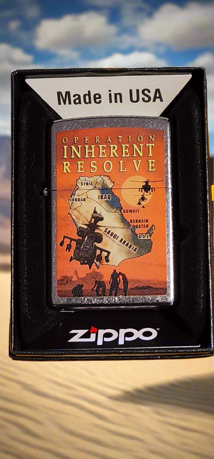 Military Zippo Ligther Operation Inherent Resolve Middle East