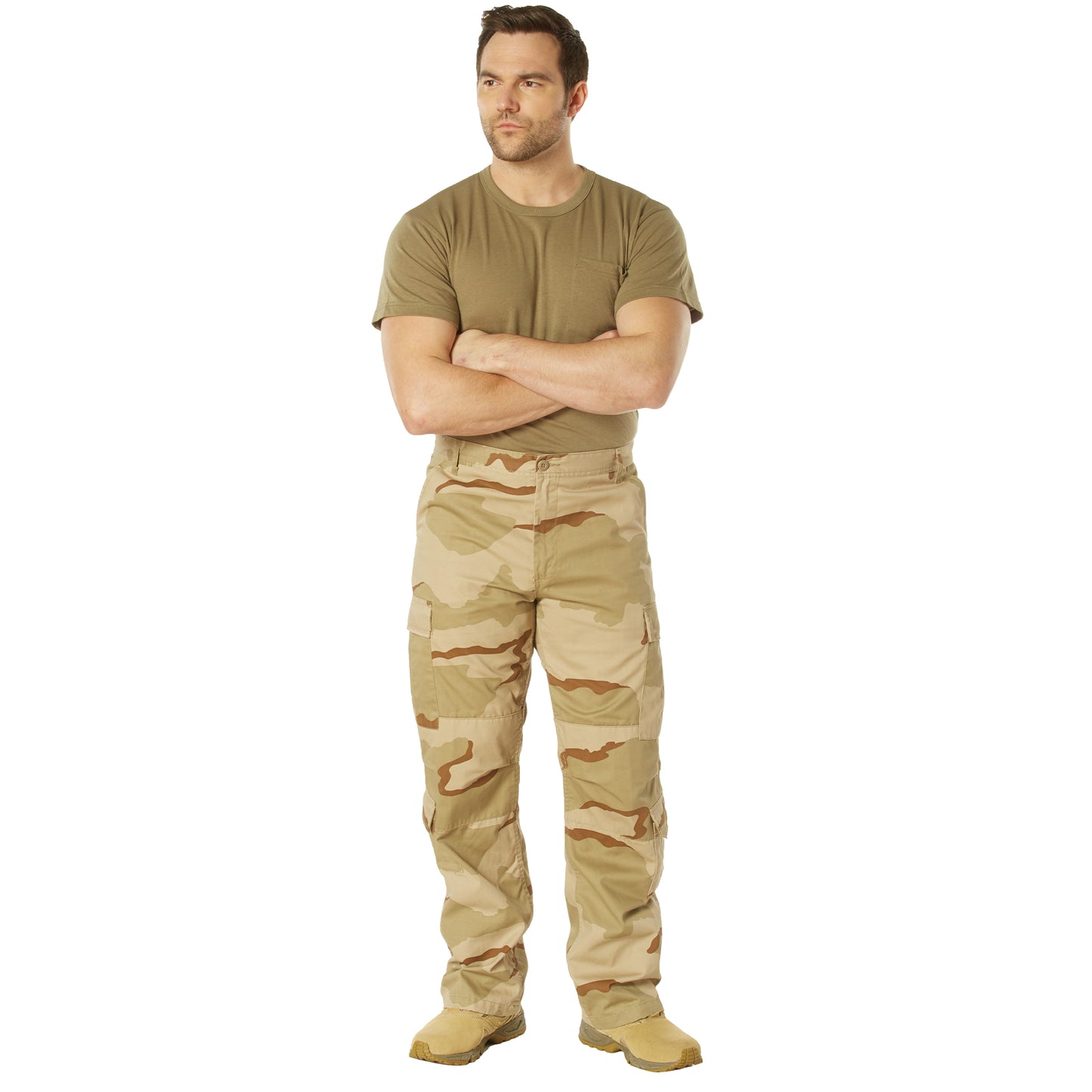 Rothco Vintage Camo Paratrooper Fatigue Pants - Tri Color Desert Camo