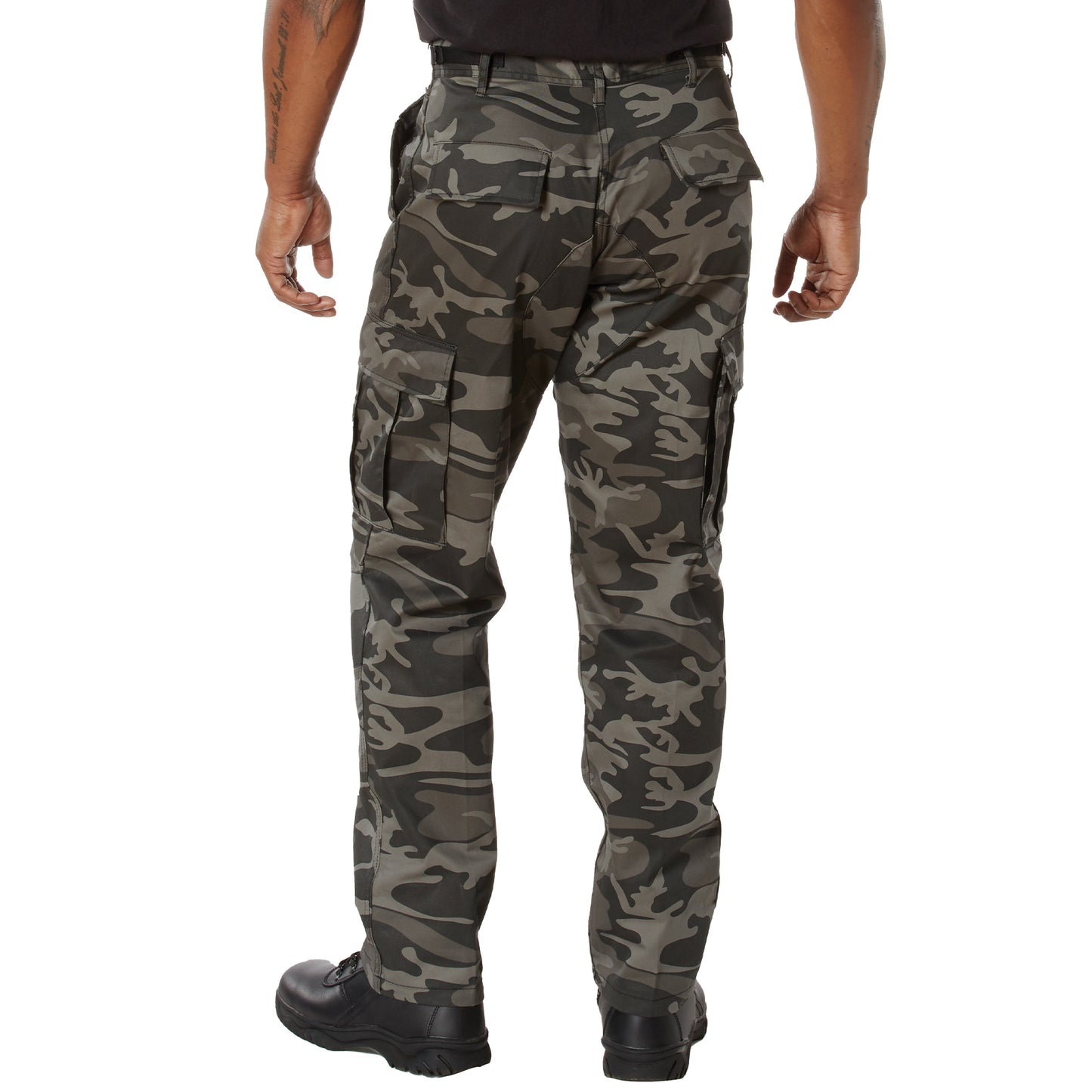 Rothco Color Camo Tactical BDU Pants - Black Camo