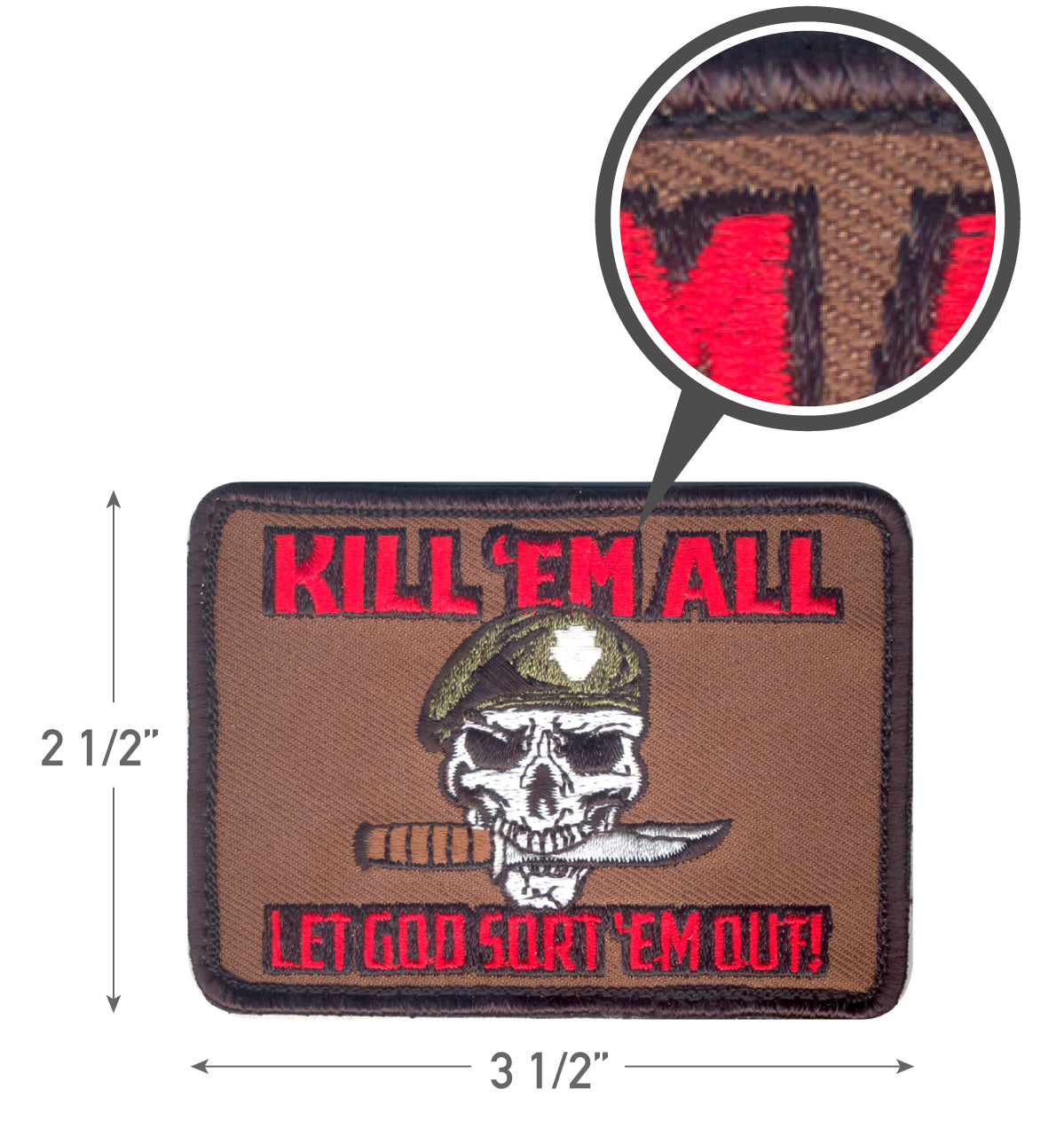 Rothco Kill Em All Let God Sort Em Out Morale Patch