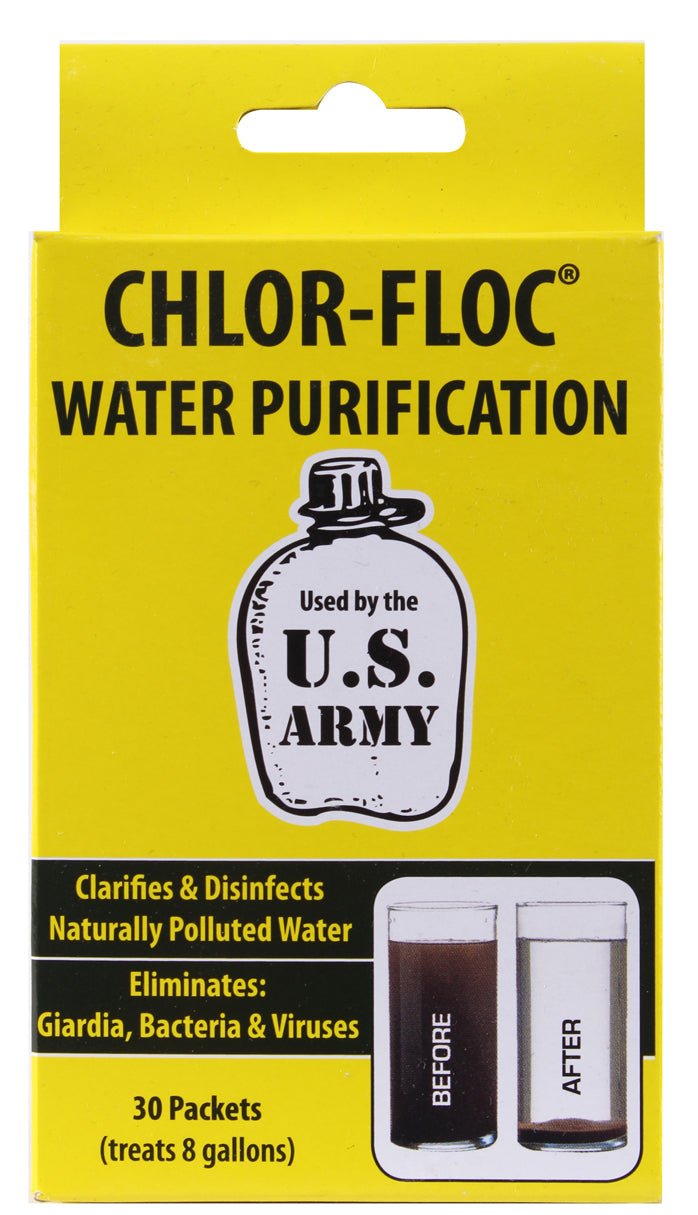 Chlor Floc Military Water Purification Powder Packets