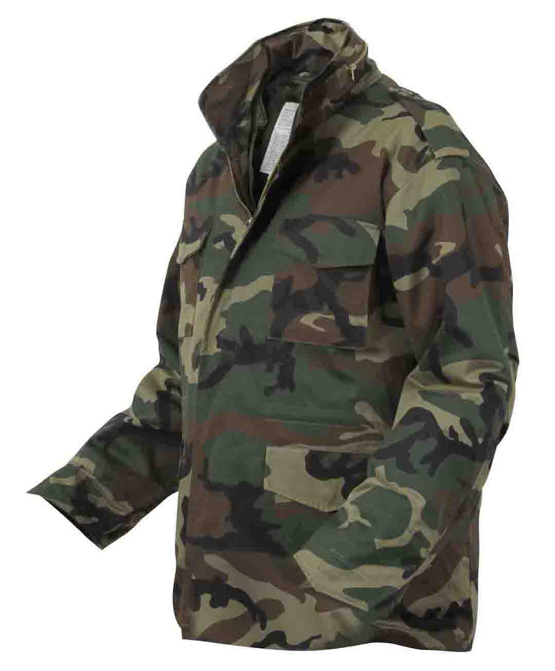 Rothco Camo M-65 Field Jacket With Liner - Woodland Camo