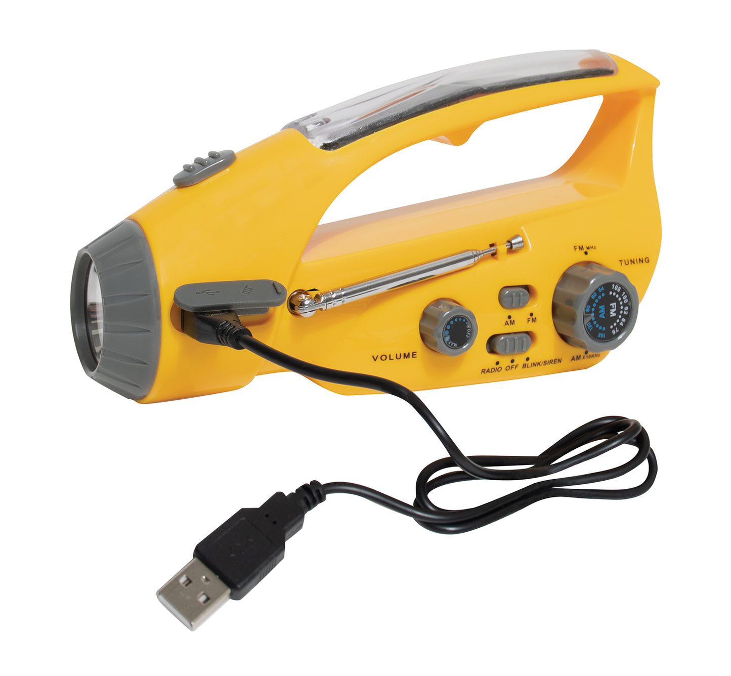 Rothco Solar/Wind Up Flashlight with Radio