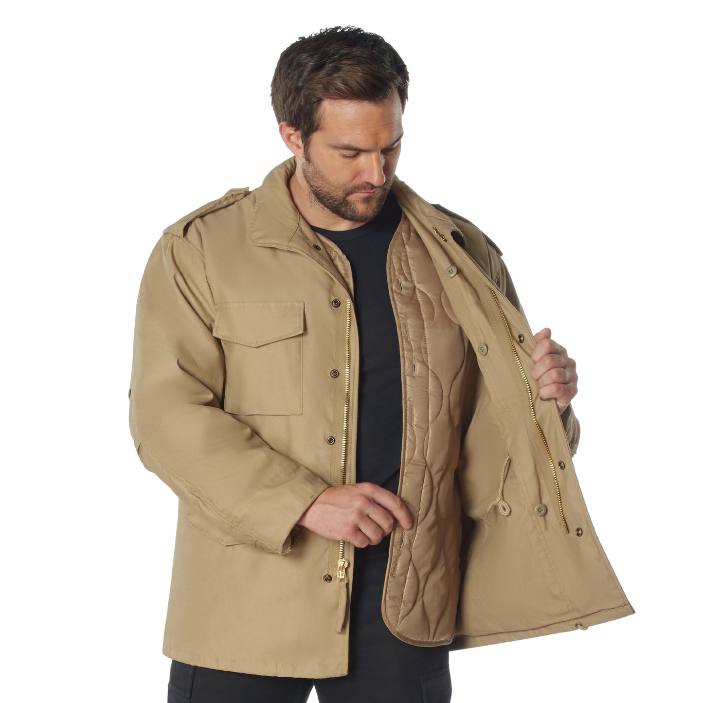Rothco M-65 Field Jacket With Liner - Khaki
