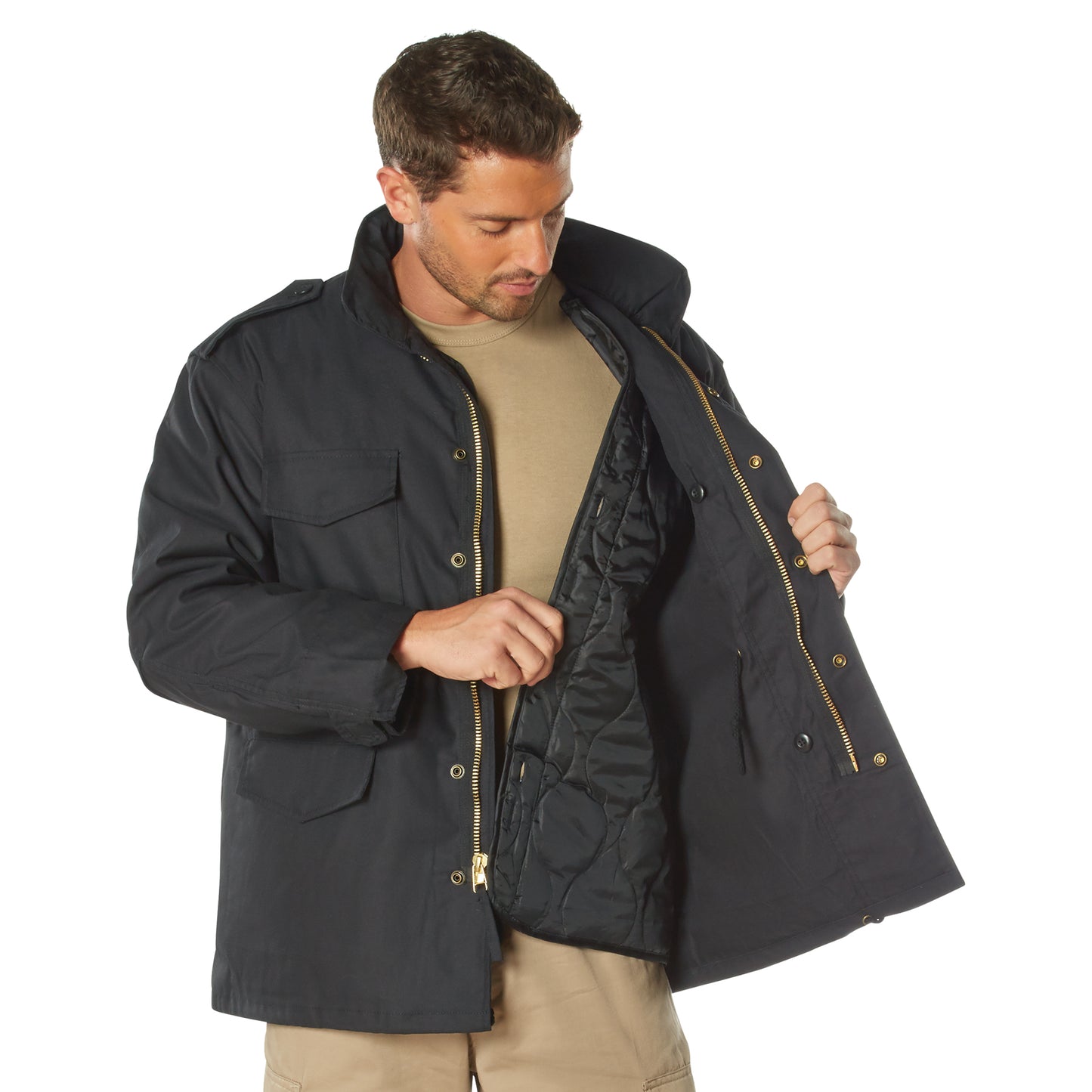 Rothco M-65 Field Jacket With Liner - Black