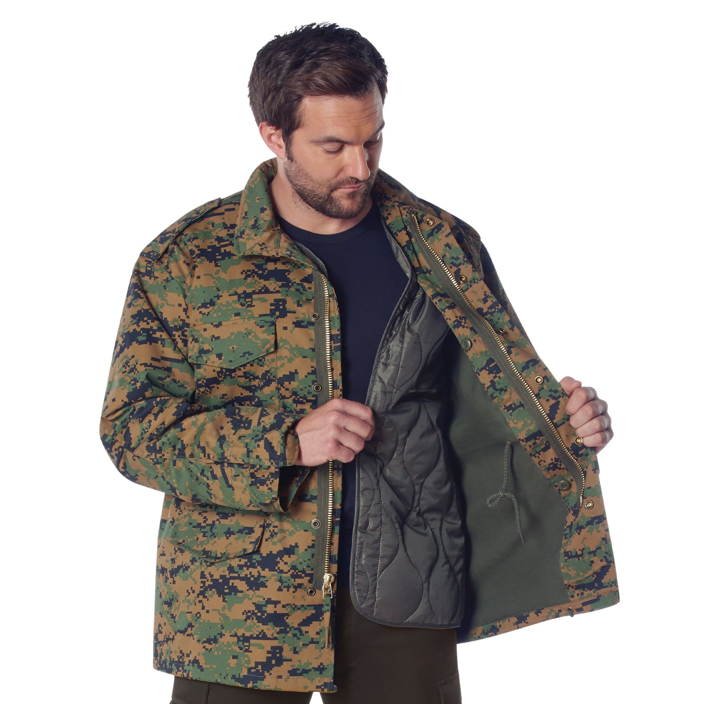 Rothco Camo M-65 Field Jacket - Woodland Digital Camo