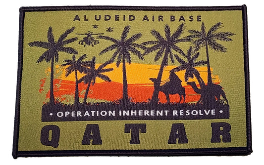 Al Udeid AB Qatar Scream and Palm Trees Large Patches Bundle