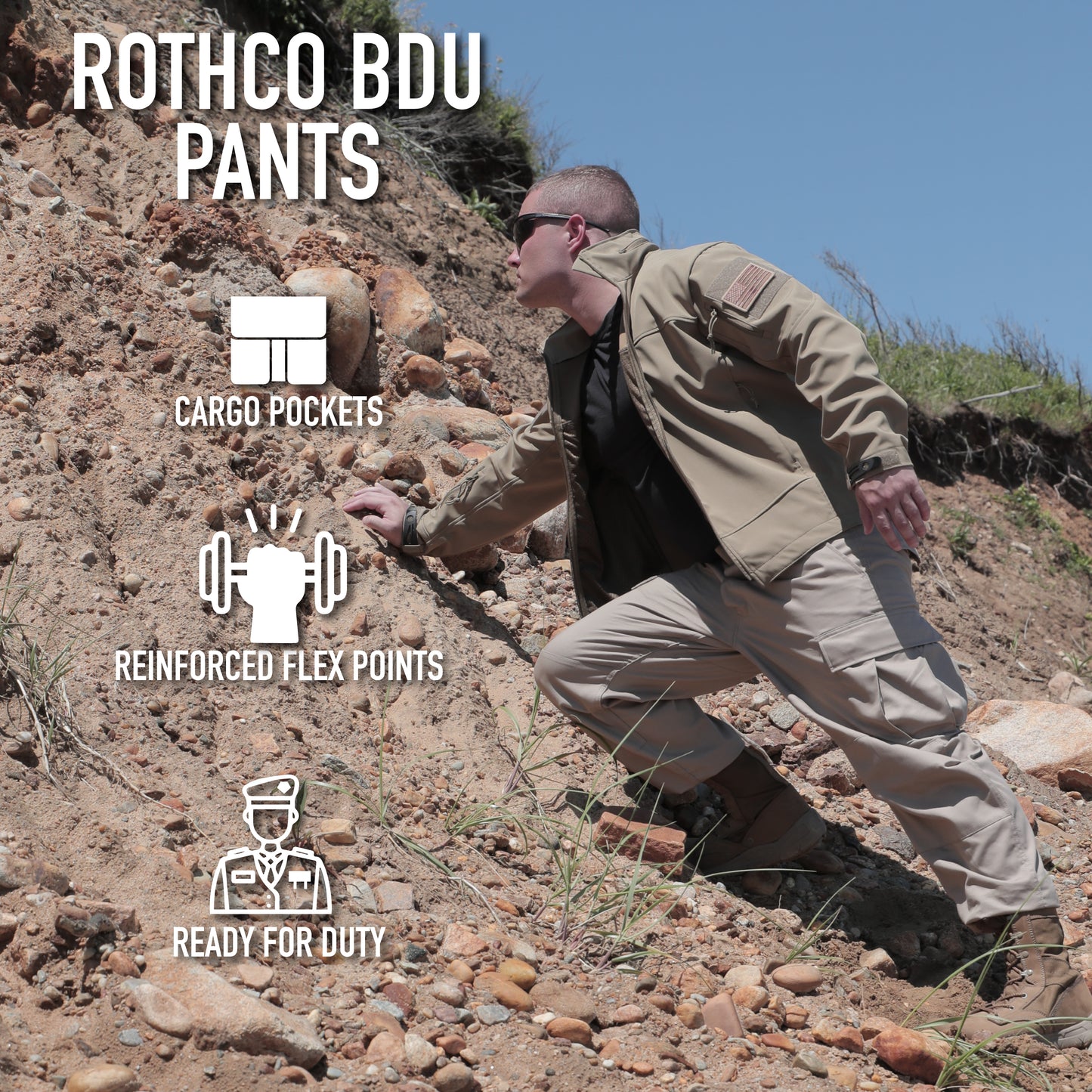 Rothco Color Camo Tactical BDU Pants - Red White and Blue Camo