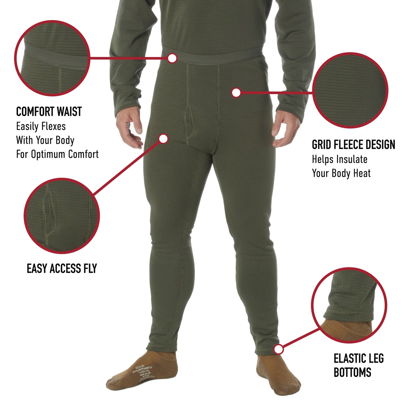 Rothco ECWCS Gen III Mid-Weight Underwear - Level 2