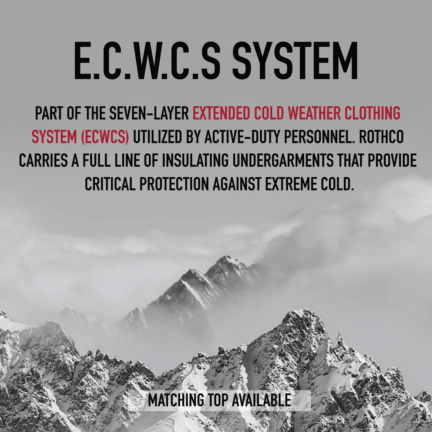 Rothco ECWCS Gen III Mid-Weight Underwear - Level 2