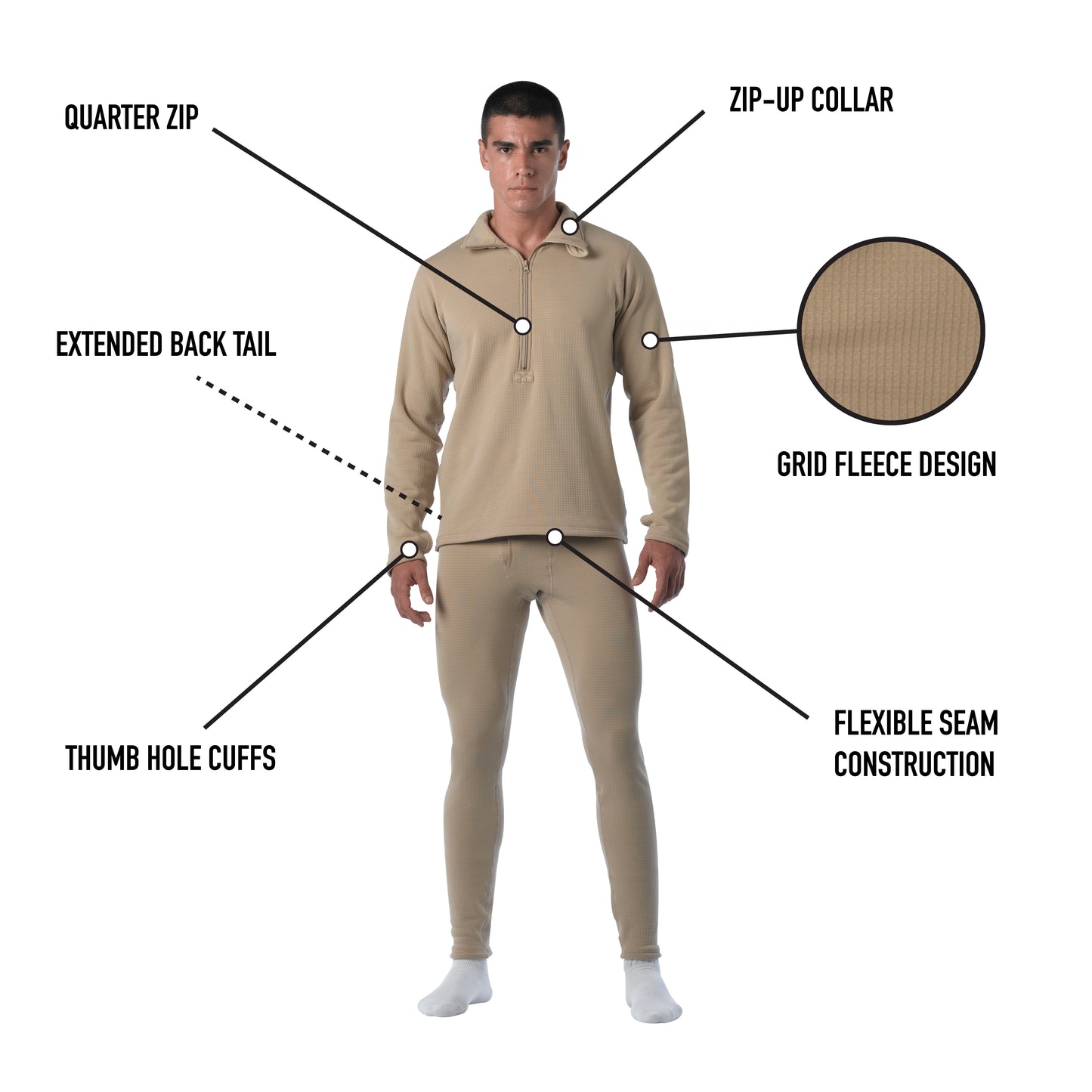 Rothco ECWCS Gen III Mid-Weight Underwear - Level 2