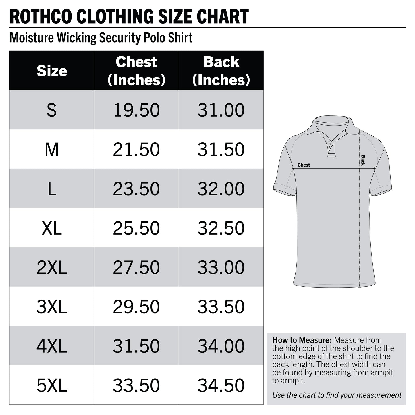 Rothco Moisture Wicking Security Polo Shirt