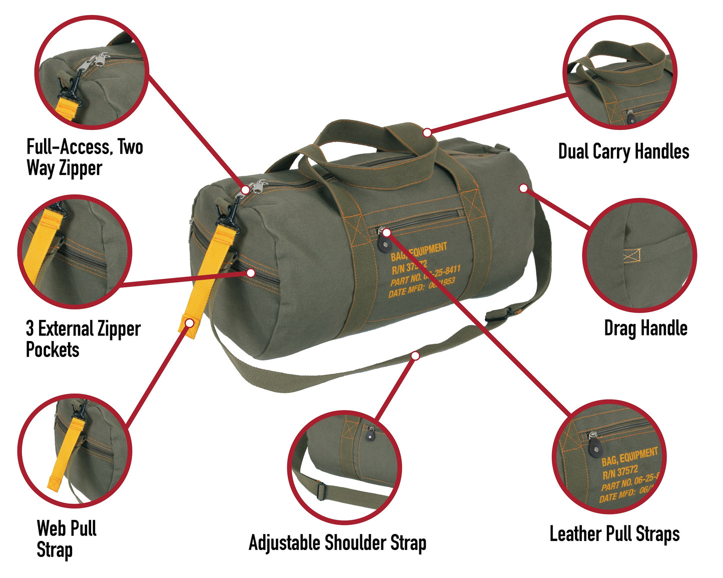 Rothco Canvas Equipment Bag