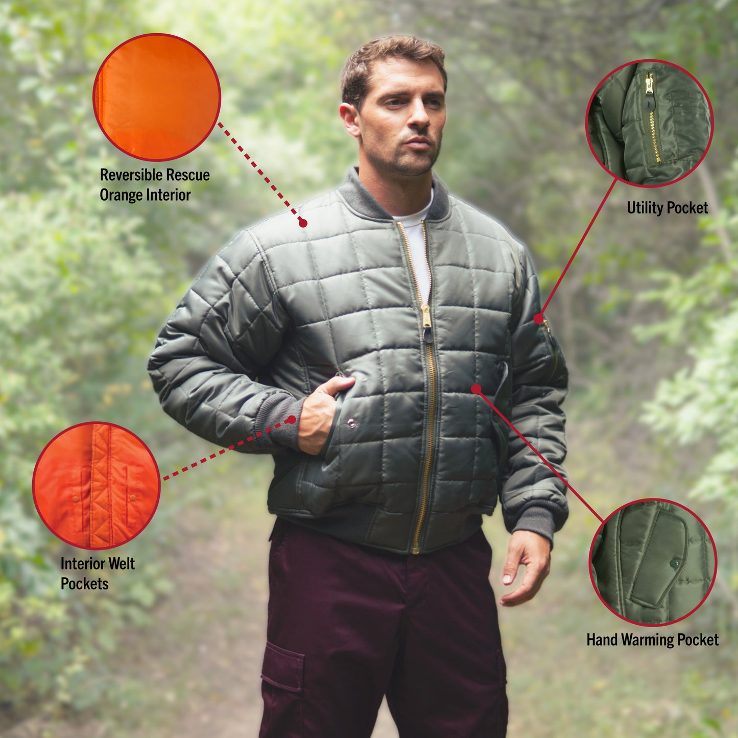 Rothco Quilted MA-1 Flight Jacket