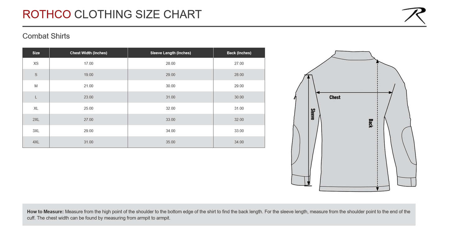 Rothco Tactical Airsoft Combat Shirt - Woodland Digital Camo