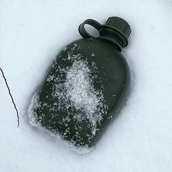 Genuine Military 1 Quart Plastic Canteen - Made In The USA
