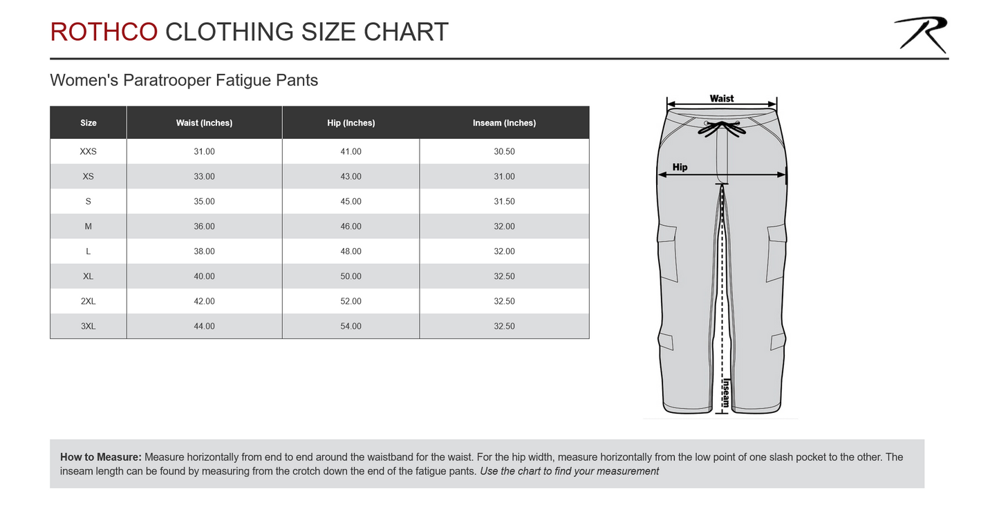 Rothco Womens Paratrooper Colored Camo Fatigues - Ultra Violet Camo