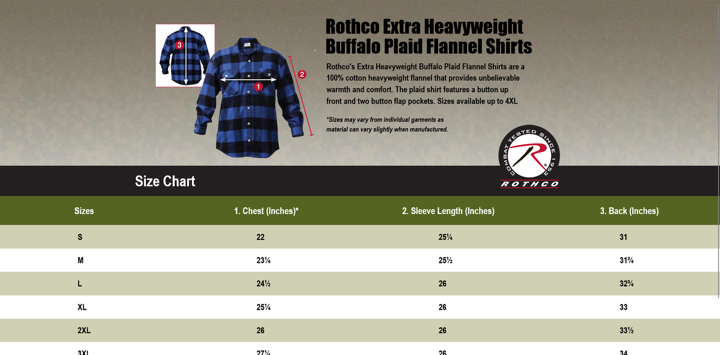 Rothco Heavy Weight Solid Flannel Shirt