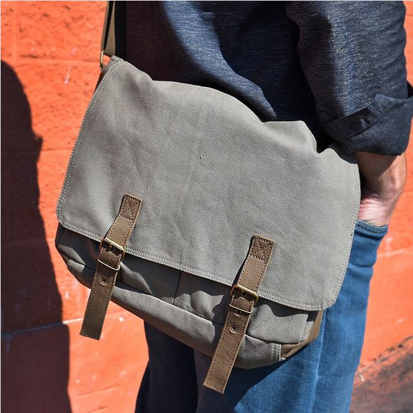 Rothco Deluxe Vintage Canvas Messenger Bag - Olive Drab