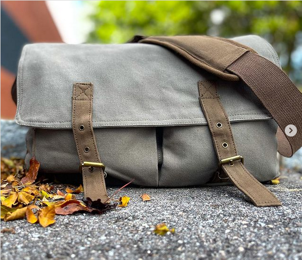 Rothco Deluxe Vintage Canvas Messenger Bag - Olive Drab