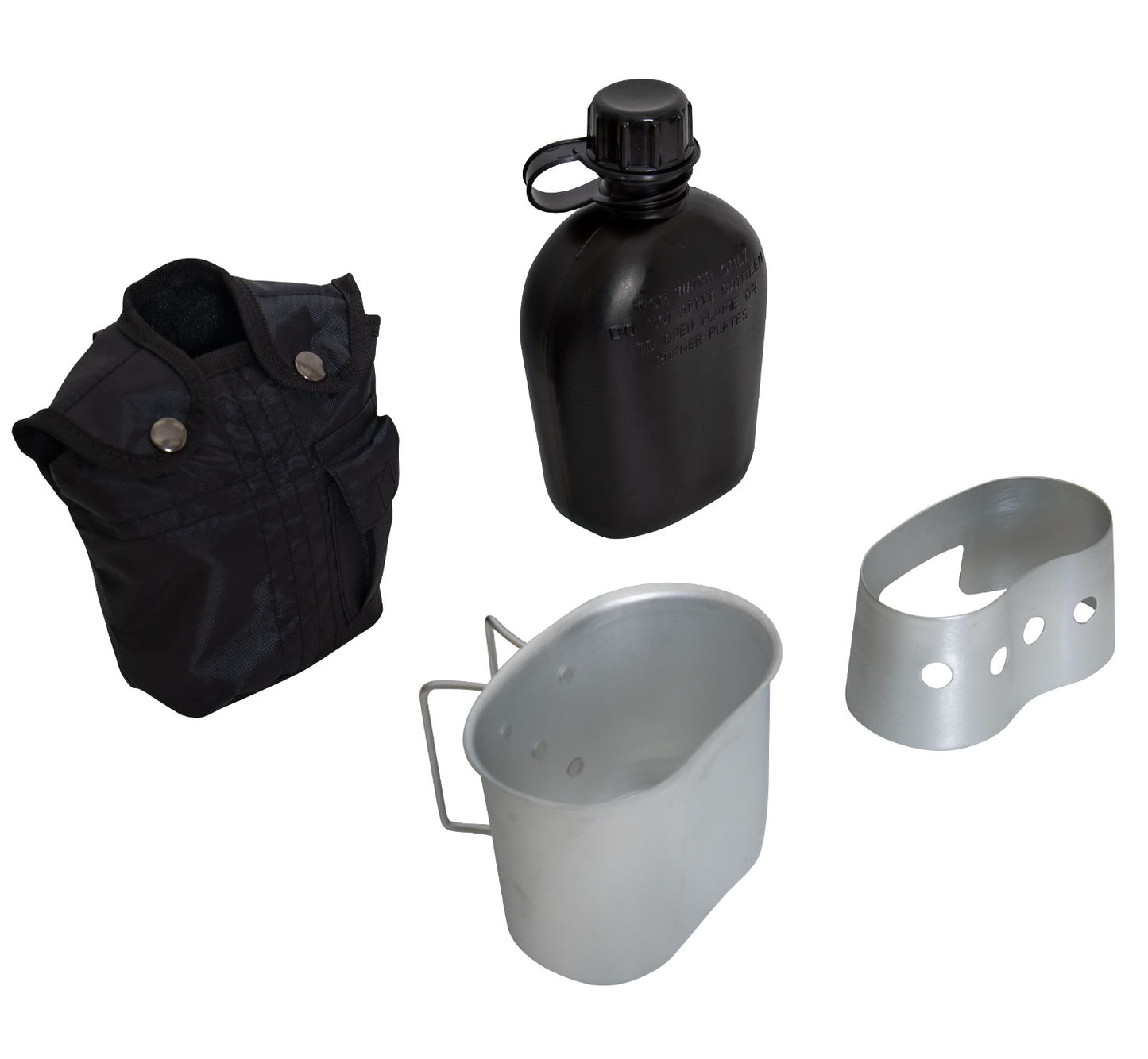 Rothco 4 Piece Canteen Kit With Cover, Aluminum Cup & Stove Stand