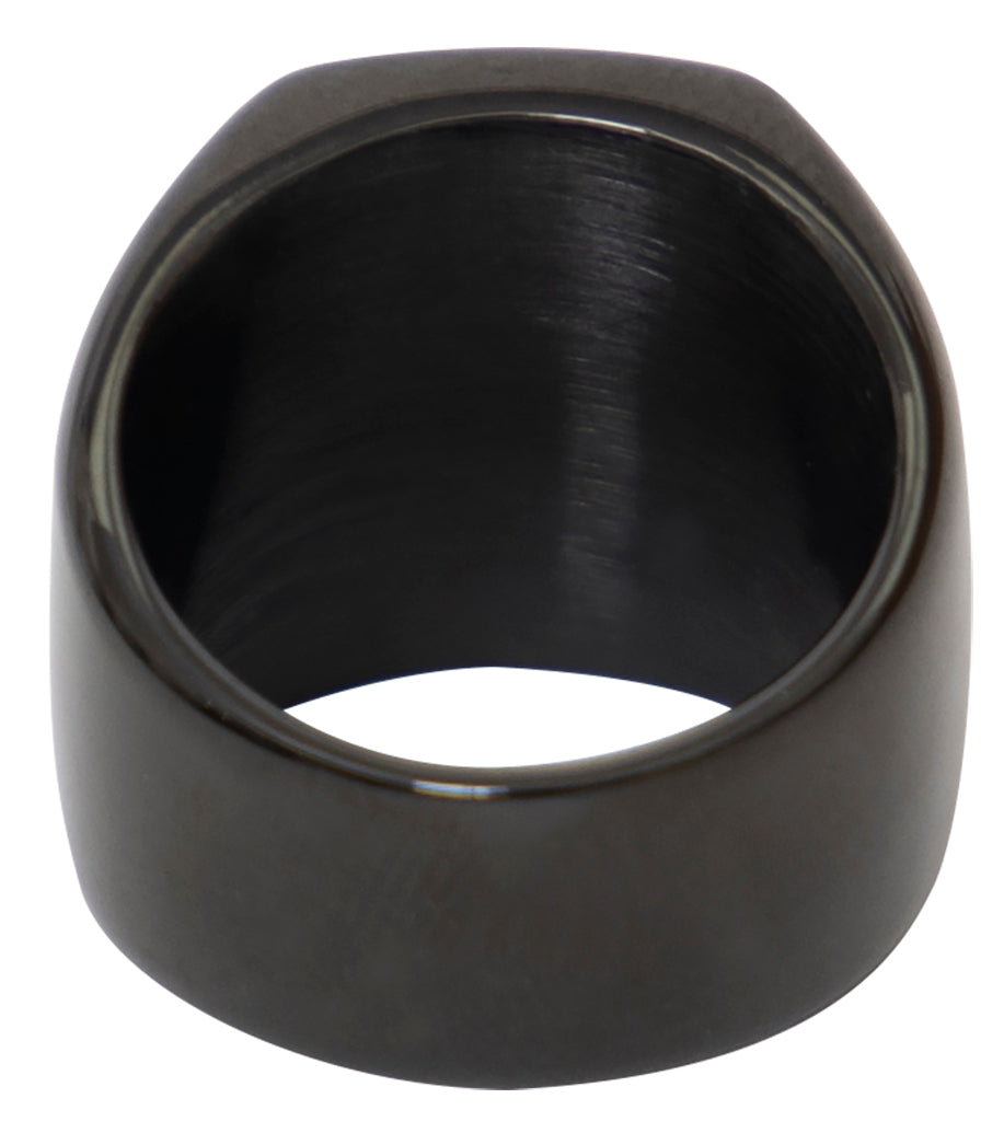 Rothco Stainless Steel USMC Eagle, Globe and Anchor Ring - Black