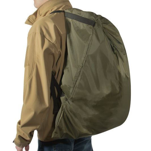 Rothco Packable Laundry Bag Backpack - Olive Drab