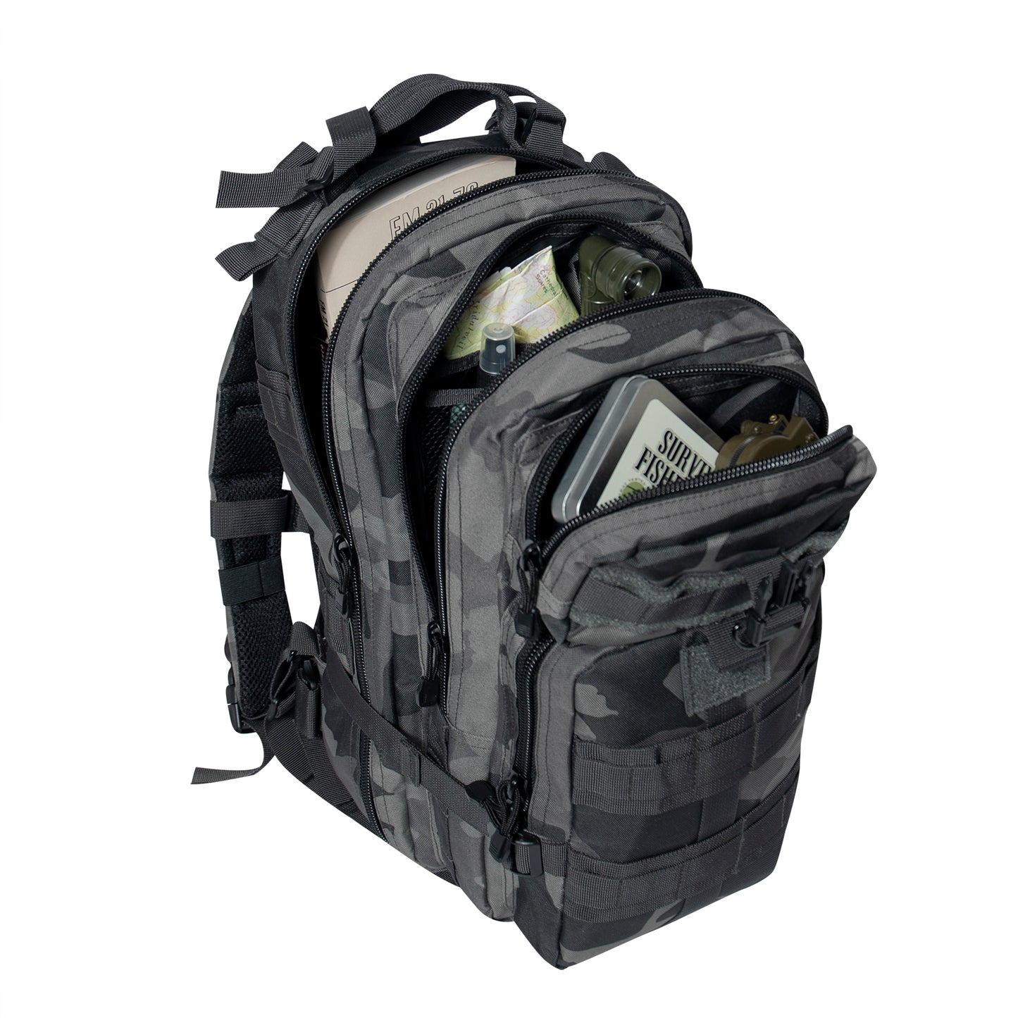 Rothco Camo Medium Transport Pack - Black Camo