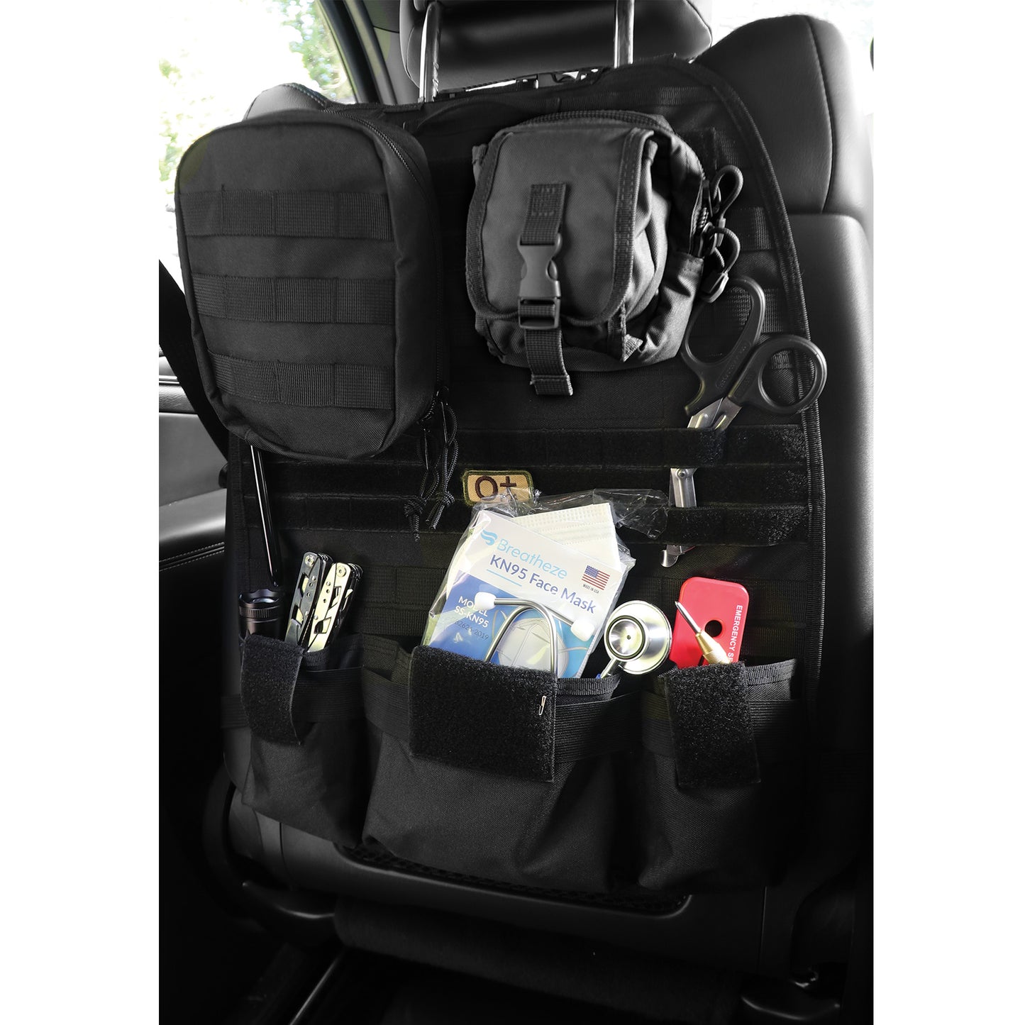 Rothco Tactical Car Seat MOLLE Panel - Black