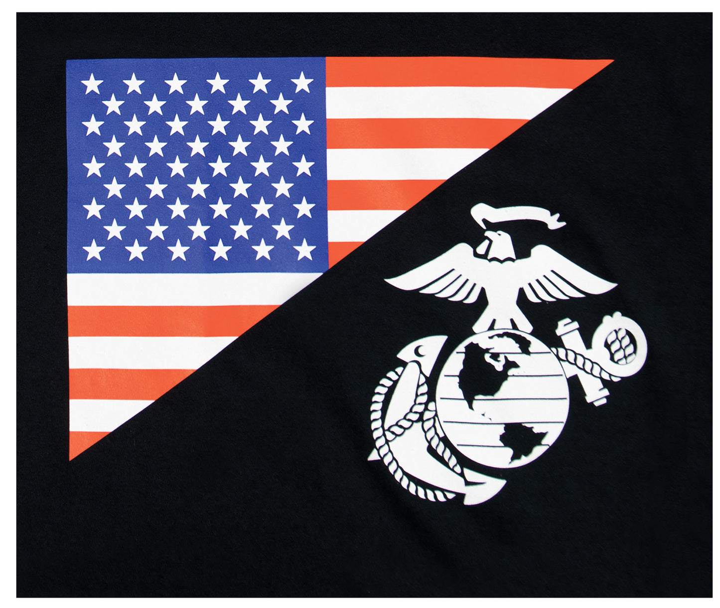 Rothco US Flag / USMC Eagle, Globe, & Anchor T Shirt