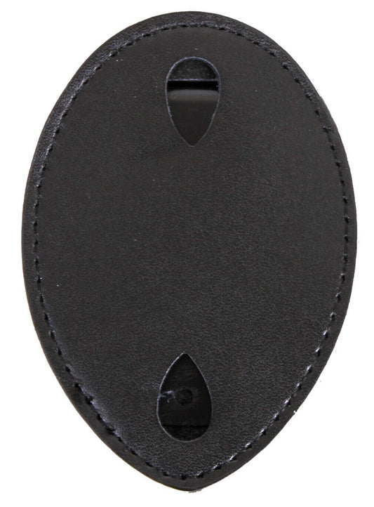 Rothco Leather Clip-On Badge Holder - Black