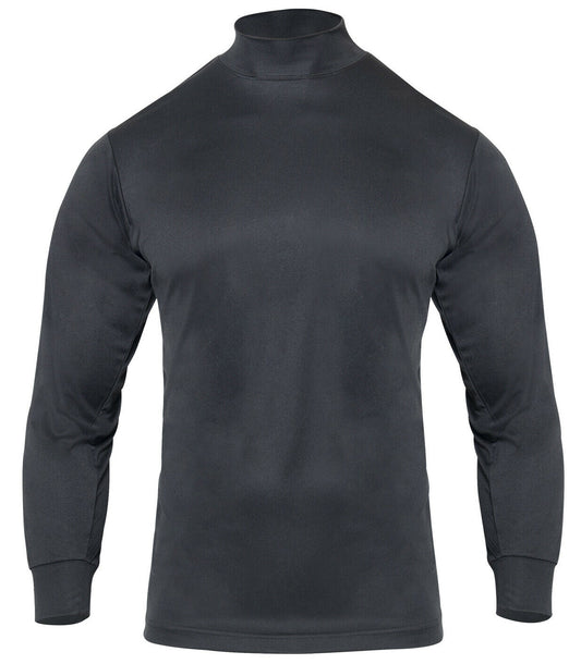 Rothco Moisture Wicking Mock Turtleneck - Black