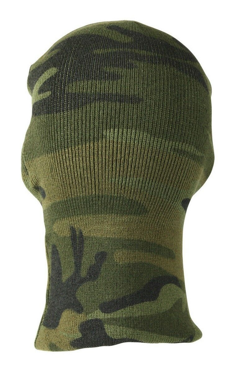 Rothco Camo 3-Hole Face Mask - Woodland