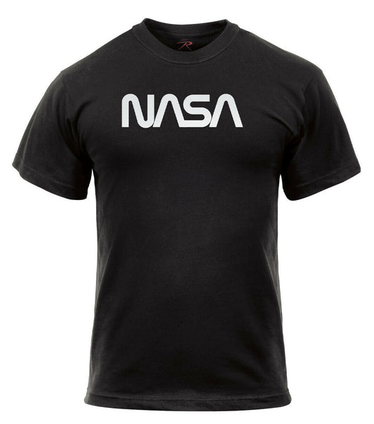 Rothco Authentic NASA Worm Logo T-Shirt - Black