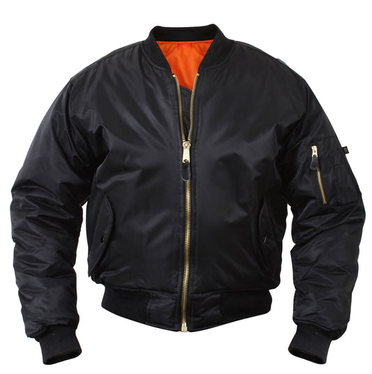 Rothco Concealed Carry MA-1 Flight Jacket - Black