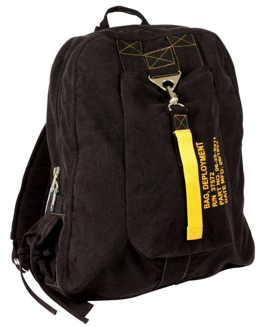 Rothco Vintage Canvas Flight Bag - Black