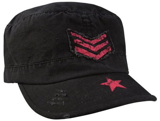 Rothco Women's Vintage Stripes & Stars Adjustable Fatigue Cap