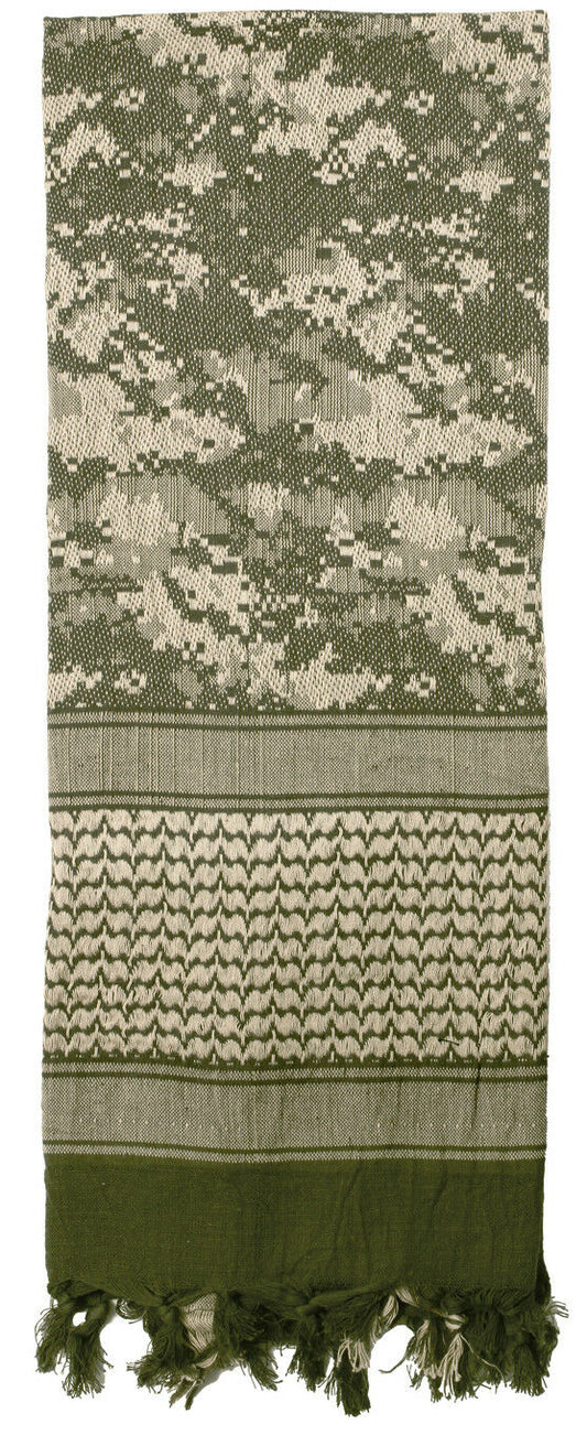 Rothco Digital Camo Shemagh Tactical Desert Keffiyeh Scarf - Digital Camo