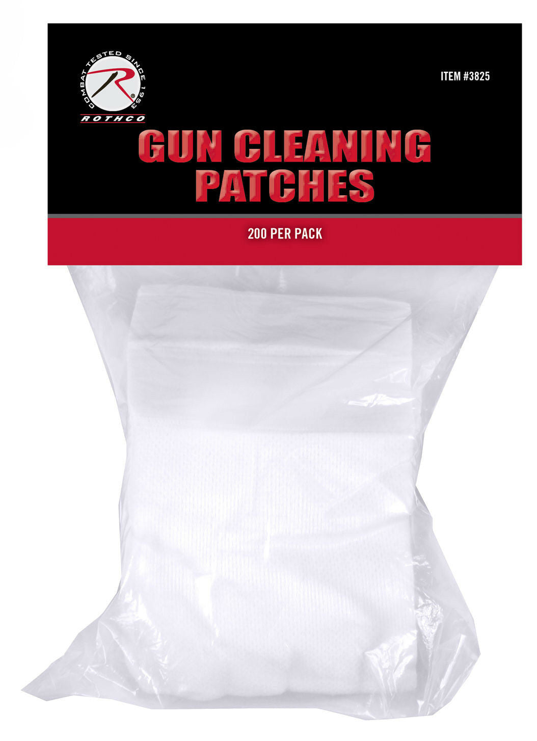 Rothco Cotton Gun Cleaning Patches - Pack Of 200