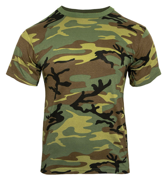 Rothco Heavyweight Woodland Camo T-Shirt