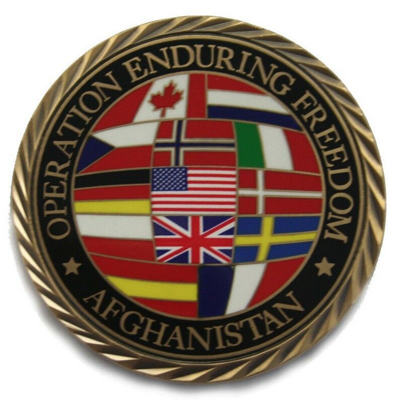 Military Challenge Coin - OEF Afghanistan Coalition Forces