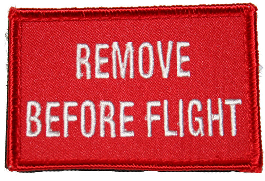 Remove Before Flight Patch Tactical Red 3" x 2"