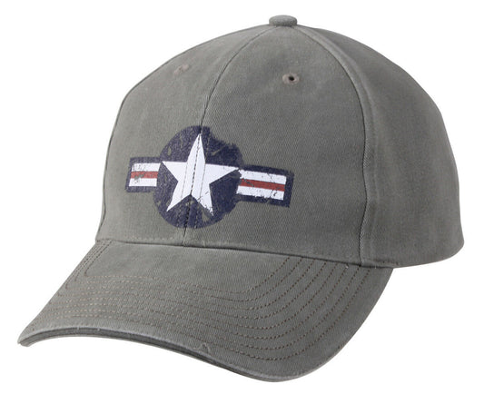 Rothco Vintage Air Corps Logo Low Profile Cap - Olive Drab