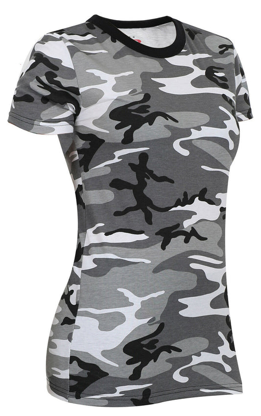 Rothco Womens Long Length Camo T-Shirt - City Camo