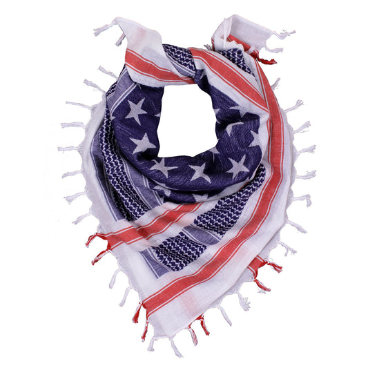 Rothco Stars and Stripes US Flag Shemagh Tactical Desert Keffiyeh Scarf